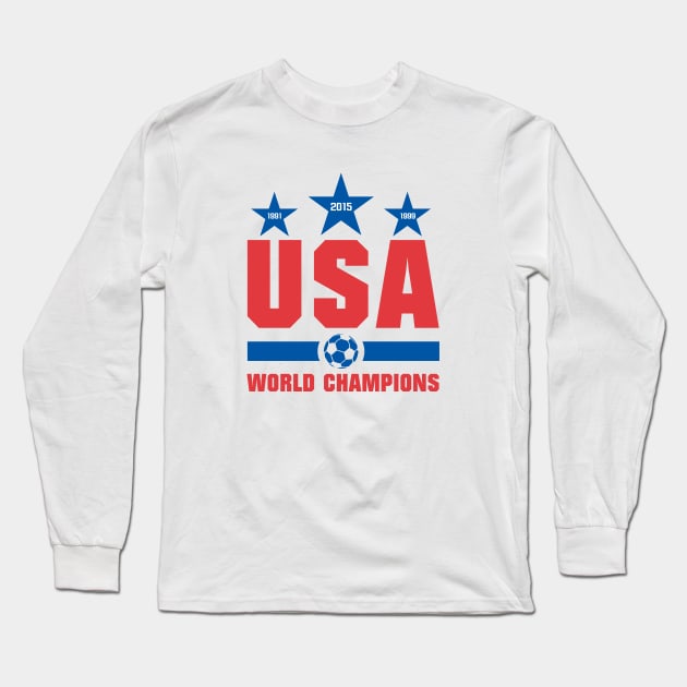 USA World Champions Long Sleeve T-Shirt by Ryan Wood Studios